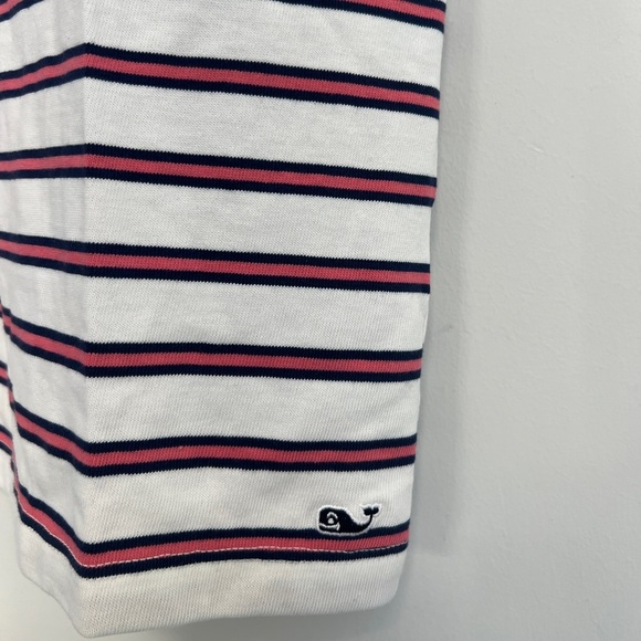 Vineyard Vines Cotton Striped pink/blue Knit Dress Size Large - Picture 2 of 5